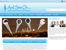 Tablet Screenshot of andsewon.ca